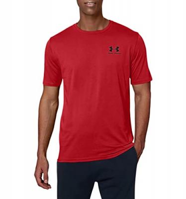 UNDER ARMOUR  Sportstyle Left Chest, T-Shirt Homme, Red / Black , S