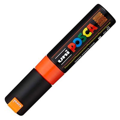 UNI BALL Uni-Ball Marqueur Peinture &Agrave; L'eau Posca Pc-8k Orange Fluo 1 Unit&eacute;(S)