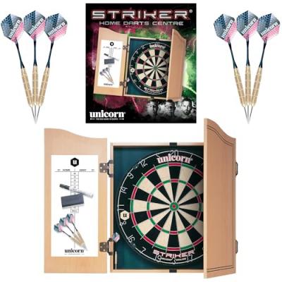 UNICORN  jeu de fl&eacute;chettes Strike Home Center45 cm bois naturel 7 parties