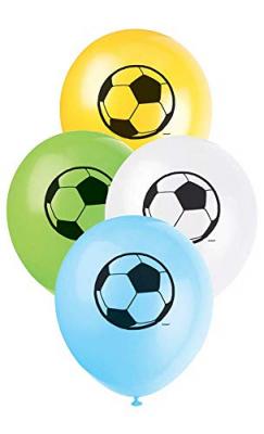 UNIQUE  Party - 27315 - Paquet de 8 Ballons en Latex Football - 266 ml