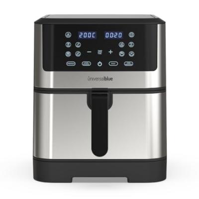 UNIVERSALBLUE Friteuse &agrave; air universelle Blue Air Crispy 6008B 8L noir/inox