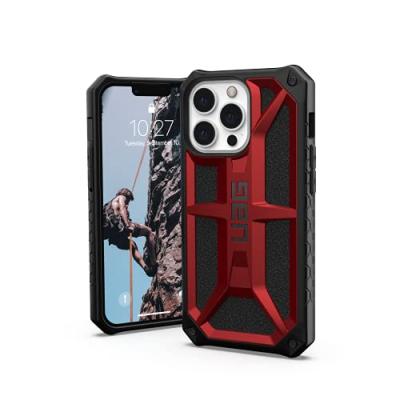 UAG Coque de protection Monarch pour iPhone 13 Pro - Noir et rouge - Neuf