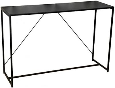 Console en m&eacute;tal - madison - l 120 x l 39 x h 79 cm - noir