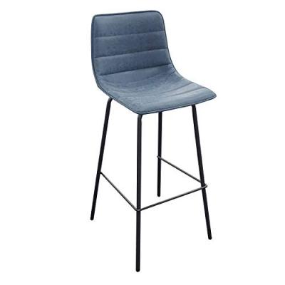 Tabouret de bar industriel brooklyn - h. 92 cm - bleu