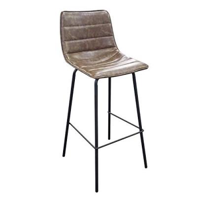 Tabouret de bar industriel Brooklyn - H. 92 cm - Kaki