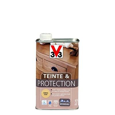 V33 Teinte & protection meubles et boiseries, Ch&ecirc;ne clair 0,5L