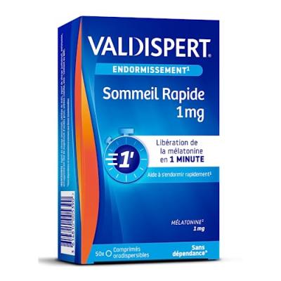 VALDISPERT  M&eacute;latonine 1.0mg endormissement x50 comprim&eacute;s