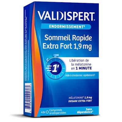 VALDISPERT Endormissement Rapide Extra Fort 1.9mg 40 comprim&eacute;s 