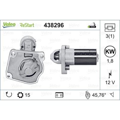 VALEO D&eacute;marreur NEW STOP&START ORIGINAL PART 438296 