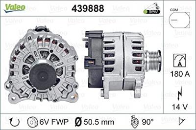 VALEO  439888 Alternateur 14V 180A AUDI: Q5, A5 B8 Coupe, A4 B8 Avant