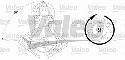VALEO  - D&eacute;marreur 458224 - R&eacute;f. 458224