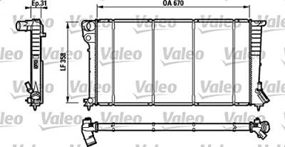 VALEO  732577 Radiateur, refroidissement du moteur