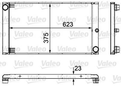 VALEO Radiateur refroidissement du moteur 735475 