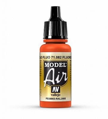 VALLEJO  Model Air Flacon de peinture acrylique 17&nbsp;ml Rouge fluo