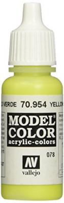 VALLEJO Jaune Vert 078 / 954 Pot De Peinture Acrylique 17ml - Prince August