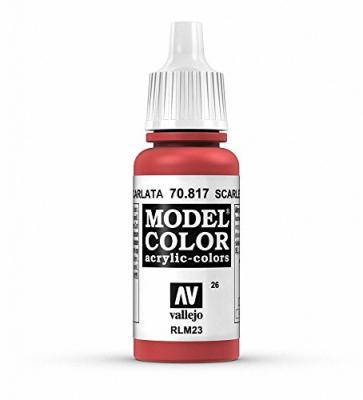 VALLEJO  acrylic model color - scarlet - val817 vall-70817