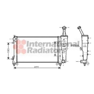 VAN WEZEL Radiateur refroidissement du moteur 17002308 International Radiators