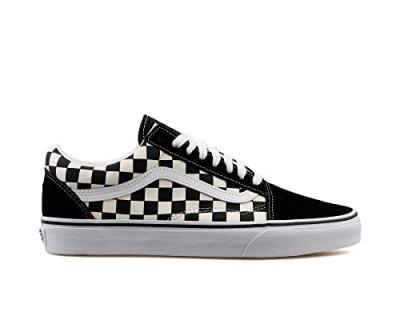 VANS Baskets  Old Skool &agrave; lacets plats en cuir noir