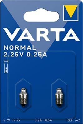 Lot De 2 Ampoules Varta 3,5V 0,2A Pour Lampe Torche / éclairage