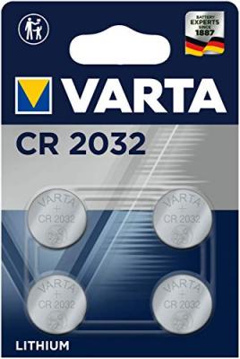 VARTA  - Pile &eacute;lectronique lithium CR2032 x 4