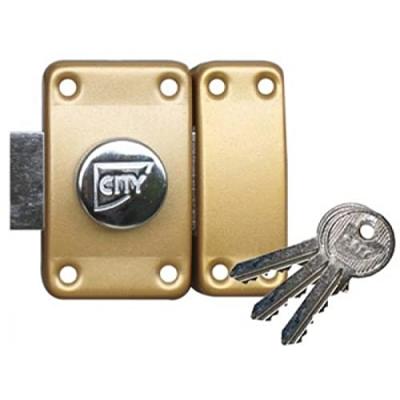  Verrou City 25 &agrave; bouton - Cylindre 30 mm - Sur variure NV 05 - 10020301.5