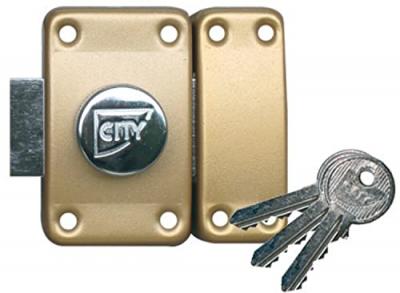 ISEO CAVERS Verrou City 25 double cylindre - Cylindre 40 mm - Sur variure NV 05 - 10020402V05
