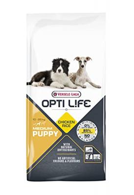 OPTI LIFE Nourriture pour chiens  versele laga chiot moyen 12,5 kg