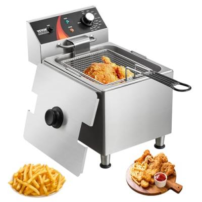 VEVOR  Friteuse &agrave; bain d'huile &eacute;lectrique commerciale avec panier 3100 W 9 L bar