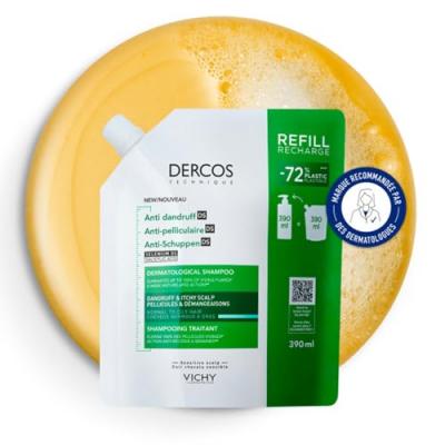 VICHY  - Dercos Shampooing traitant pellicules & d&eacute;mangeaisons Shampoing 390 ml unisex