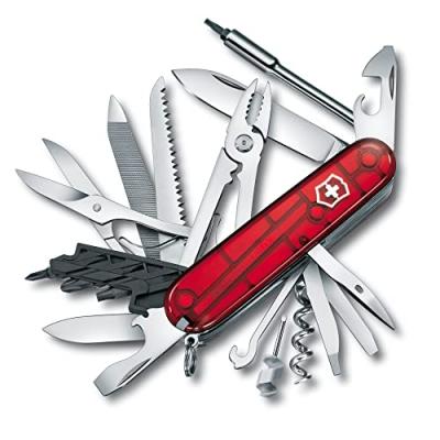 Couteau Suisse de Poche - Victorinox Cyber Tool 41 Pieces - 1.7775.T - Rouge Transparent