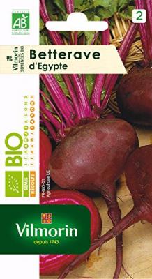 VILMORIN  - Sachet graines Betterave Noire d'Egypte BIO - Beta vulgaris