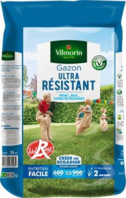VILMORIN  Semences de gazon ultra-r&eacute;sistant Label Rouge - 15 kg