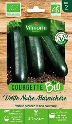 VILMORIN Courge verte, noire, mara&icirc;ch&egrave;re bio  4 g