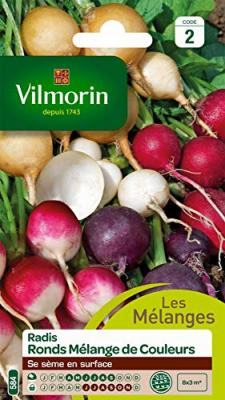 VILMORIN  - Sachet graines Radis Ronds M&eacute;lange de Couleurs