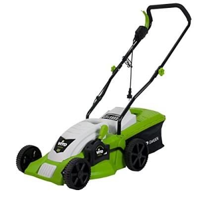VITO Tondeuse &eacute;lectrique - GARDEN - 1400W - Coupe 34cm - Hauteur de coupe 20-60mm - Bac 35L