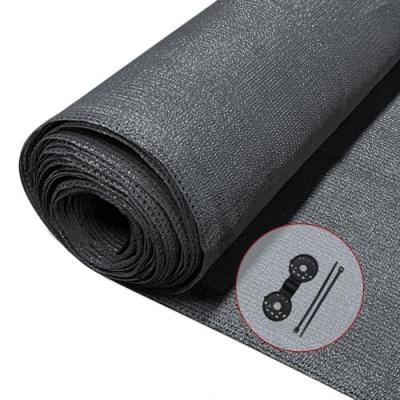 VOUNOT Brise vue occultant en HDPE 90g/m&sup2; 1.8x10m avec attaches de fixation anthracite