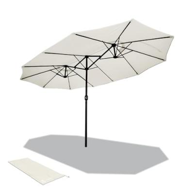 VOUNOT  Parasol Jardin Double Aluminium 270 x 460 cm beige