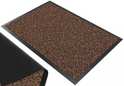 VOUNOT  Tapis de porte paillasson 40x60 marron