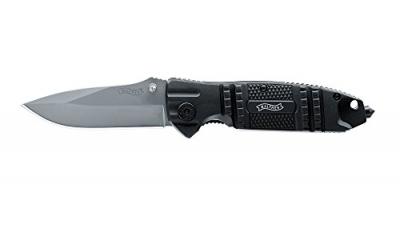 WALTHER Couteau d'ext&eacute;rieur avec &eacute;tui, avec lani&egrave;re, avec clip 5.0717 noir 1 pc(s)