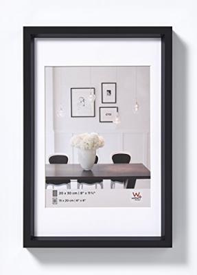  Cadre photo imitation acier Steel Style - 15 x 20 cm - Noir