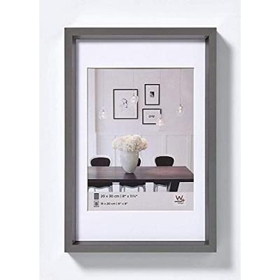  Cadre photo imitation acier Steel Style - 15 x 20 cm - Gris