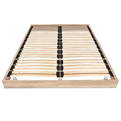 LE QUAI DES AFFAIRES Sommier sur pieds 140x190cm SOMKIT, ch&ecirc;ne blanchi