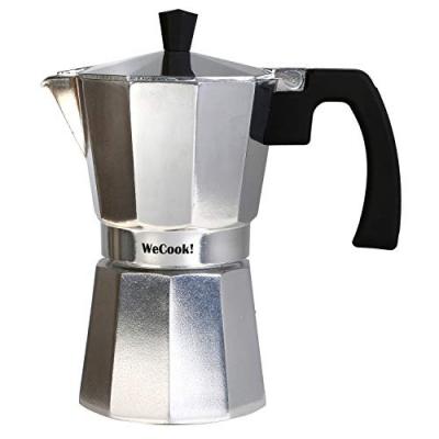 WECOOK! Cafeti&egrave;re Expresso - WECOOK - Paola - Aluminium - 12 Tasses - Compatible Vitroc&eacute;ramique Gaz