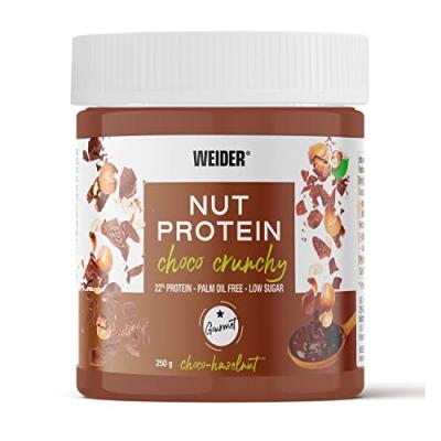 WEIDER  Nut Protein Cacao et Cr&egrave;me de Noisette Croquante 250 gr