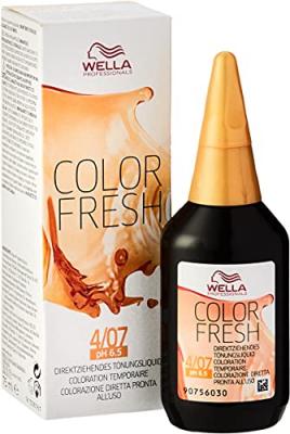 WELLA  professionals Color Fresh Teinture Semi Permanente 4/07
