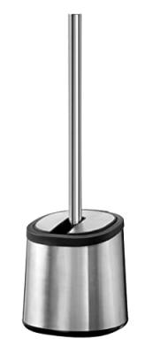 WENKO  Brosse WC Kerr, brosse WC noire, Acier inox, &Oslash; 12,5x40 cm, mat