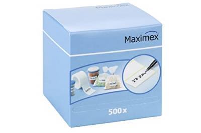 WENKO  Etiquettes autocollantes - avec distributeur, Papier, 7 x 7 x 7 cm, Blanc