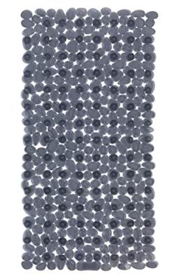 WENKO  Tapis baignoire antid&eacute;rapant, Tapis de bain, Paradise anthracite 71x36cm