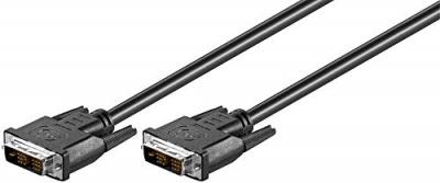GOOBAY  50850 C&acirc;ble DVI-D FullHD Single Link, Nickel&eacute;