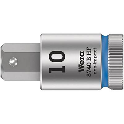 WERA  05003043001 8740 B HF Douille-embout Zyklop, Bleu P&eacute;trole